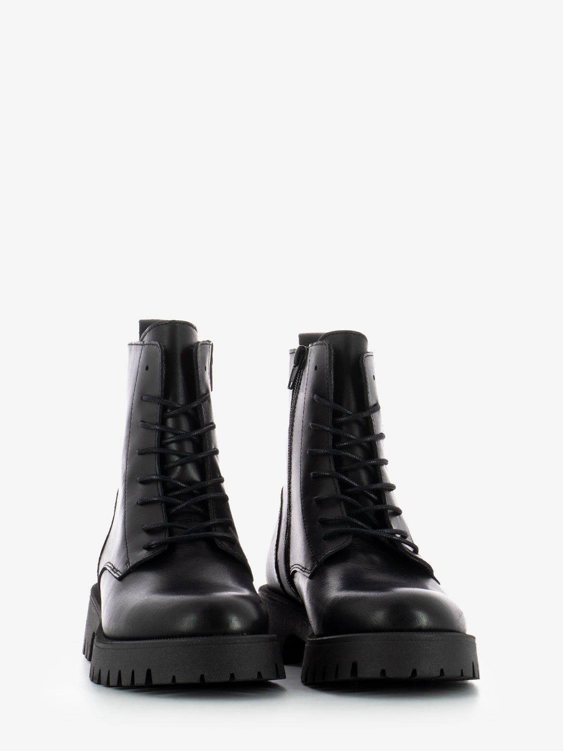 BLACK LEATHER AMPHIBIAN BOOT 56L0_NERO