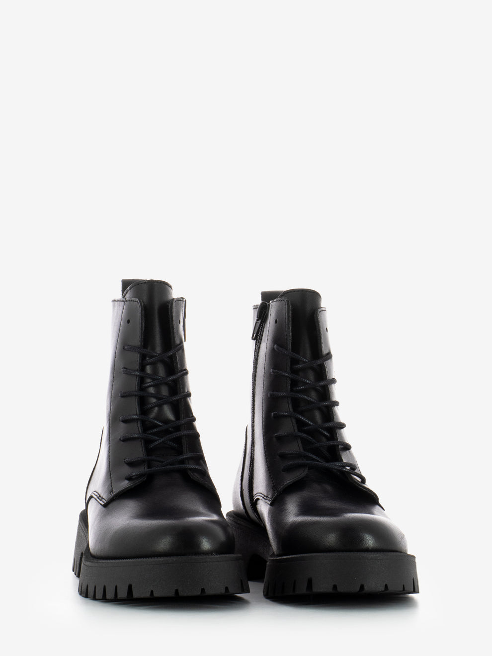 BLACK LEATHER AMPHIBIAN BOOT 56L0_NERO
