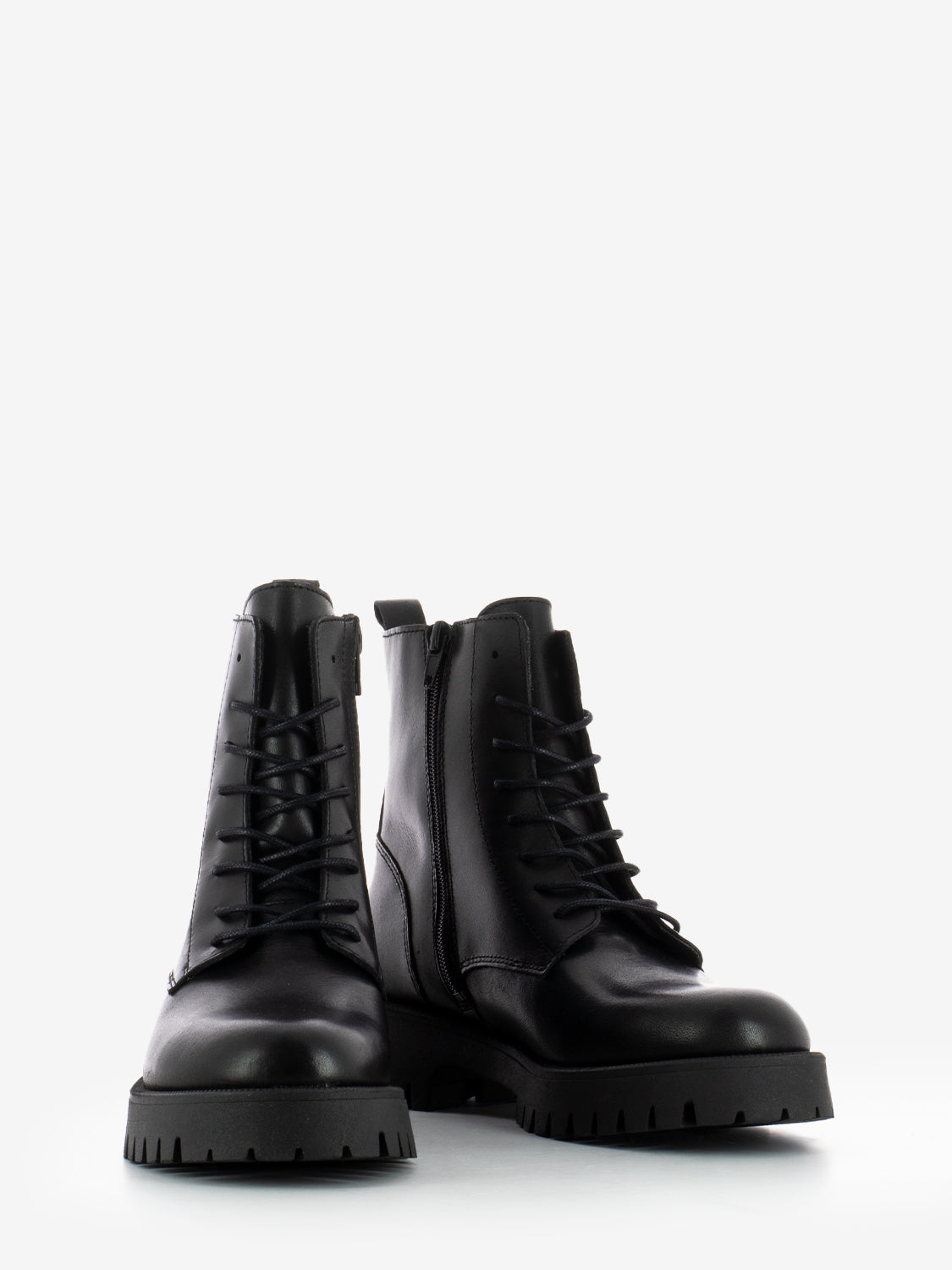 BLACK LEATHER AMPHIBIAN BOOT 56L0_NERO