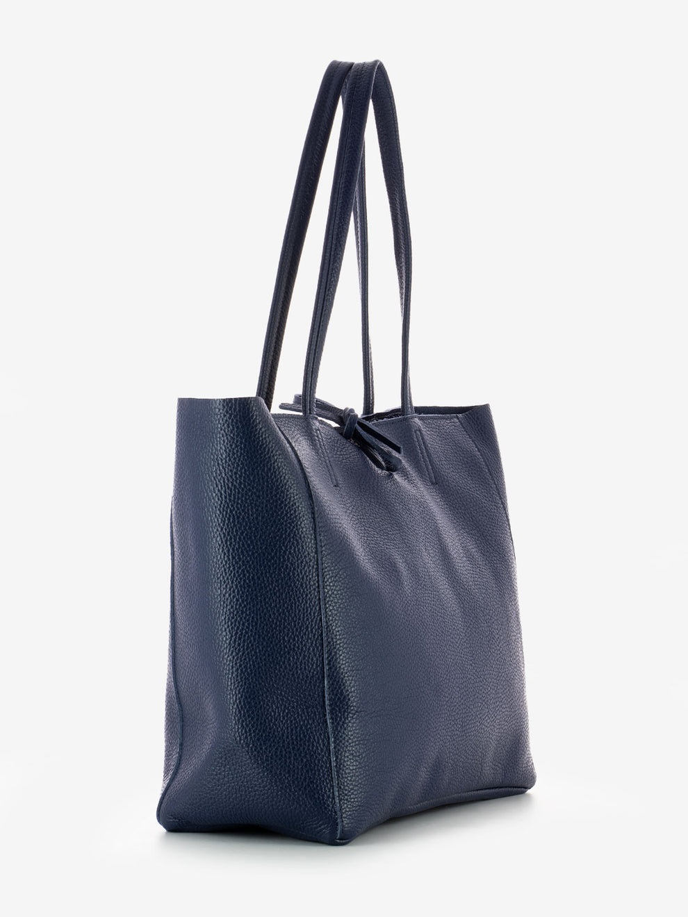 Borsa a spalla in pelle blu