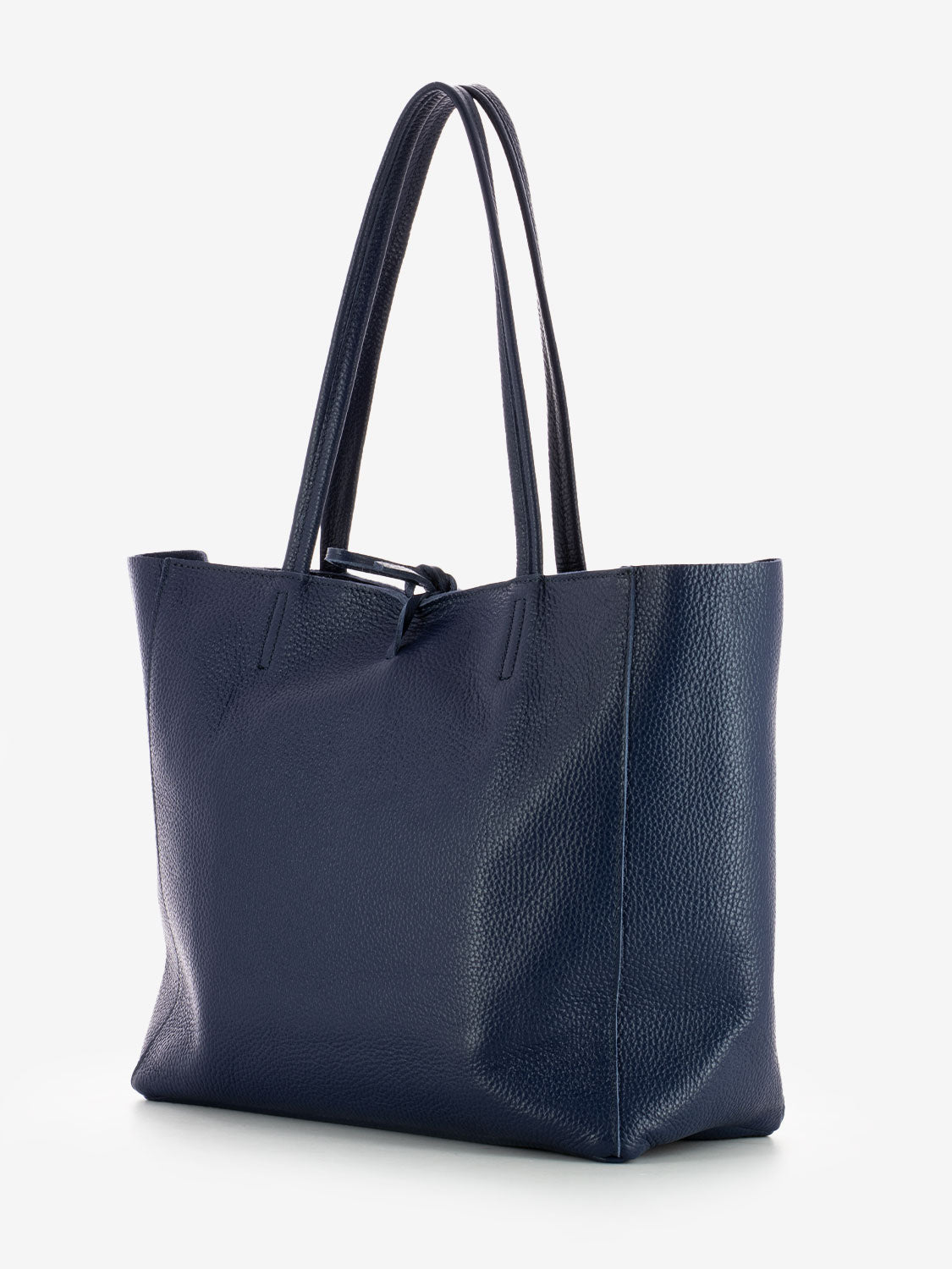 Borsa a spalla in pelle blu