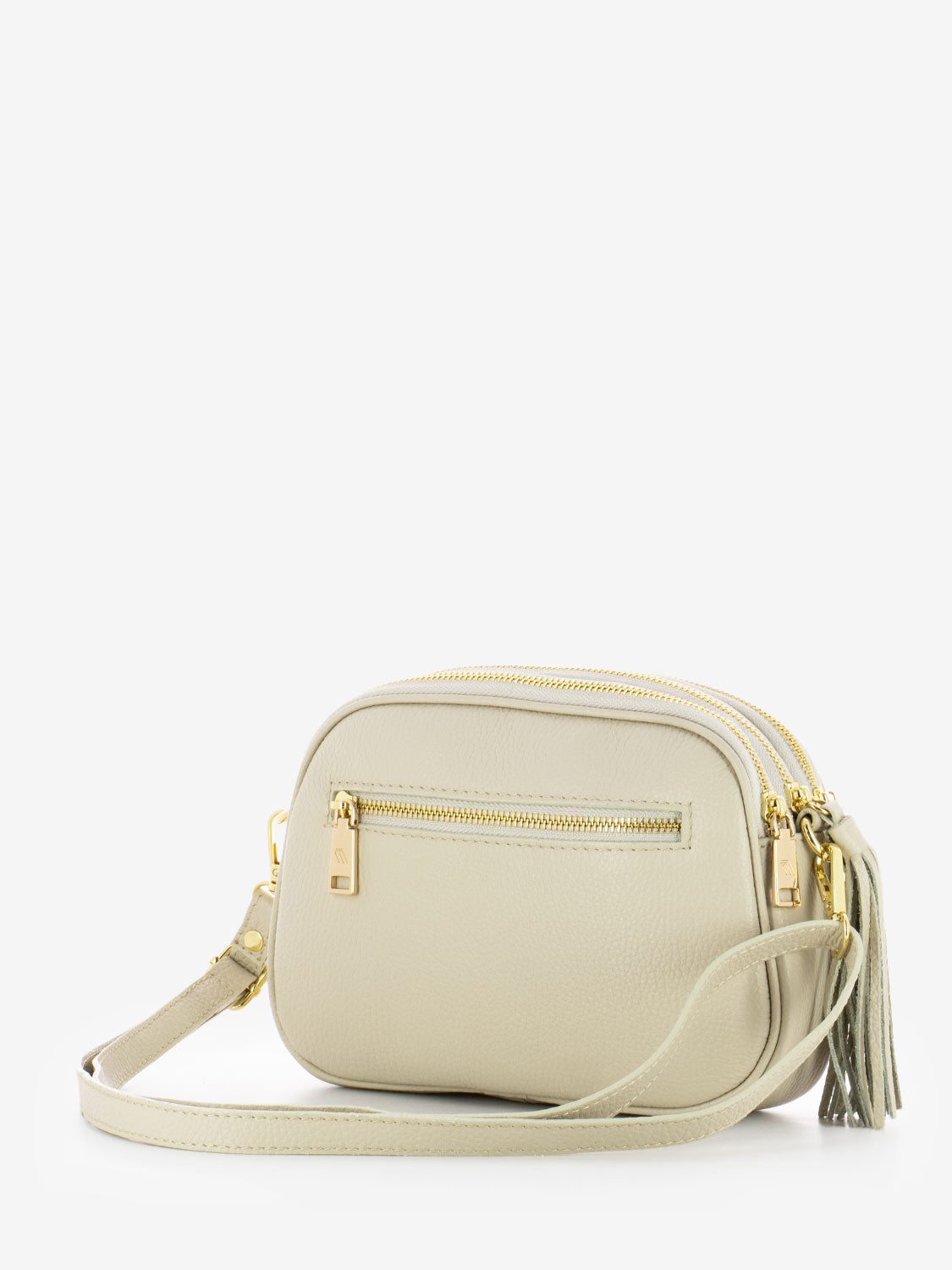 Borsa media con catena crema