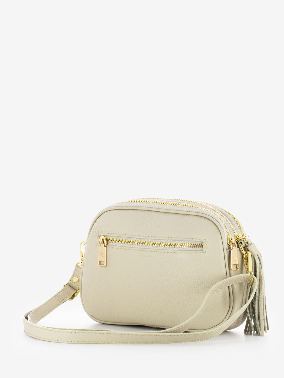 Borsa media con catena crema