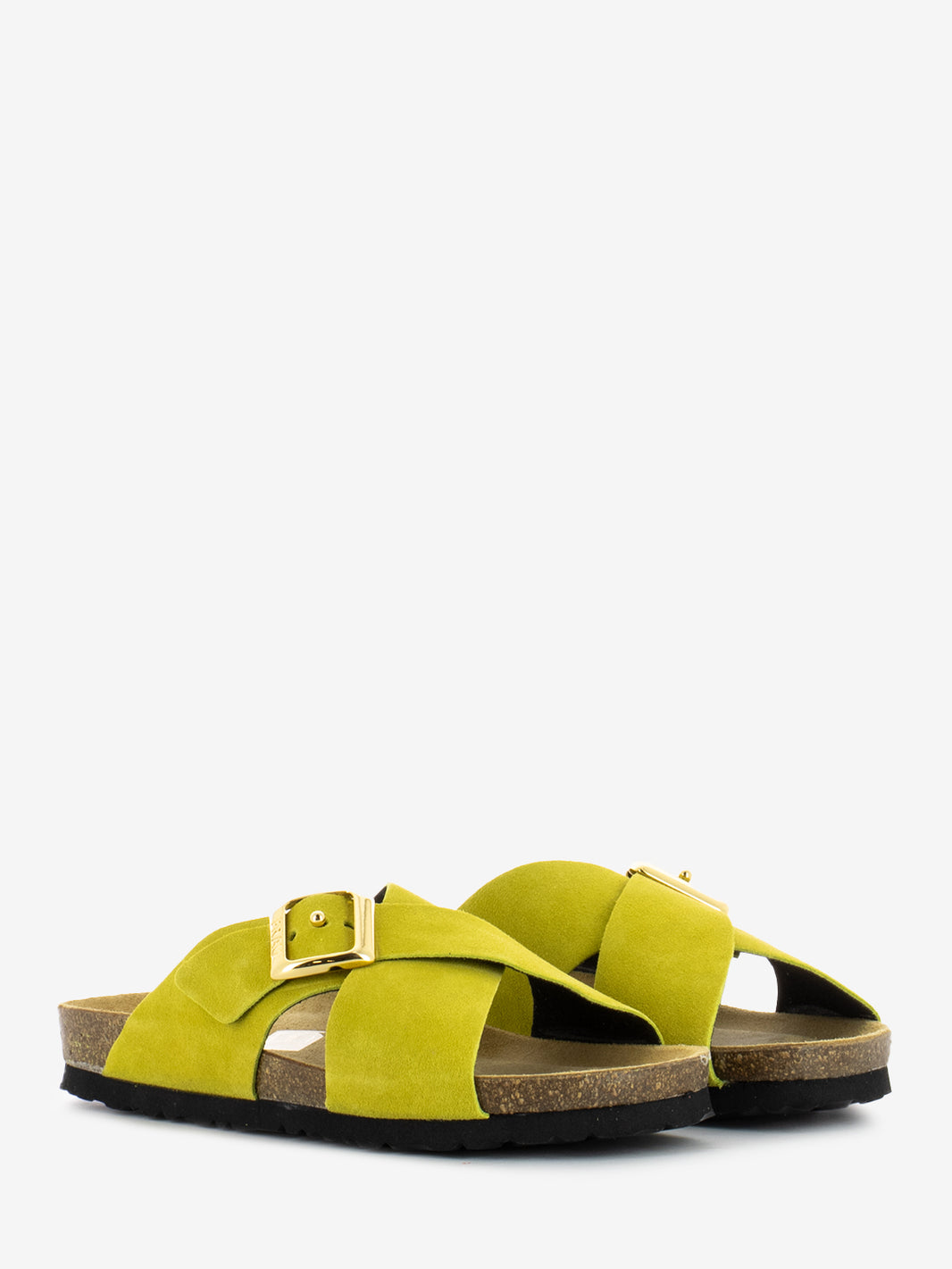 Ciabatta in suede cedro