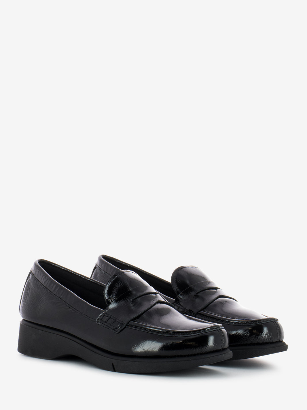 Mocassini con fascia penny Shine black
