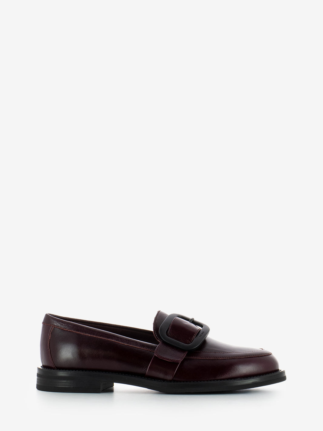 Mocassini con fibbia bordeaux
