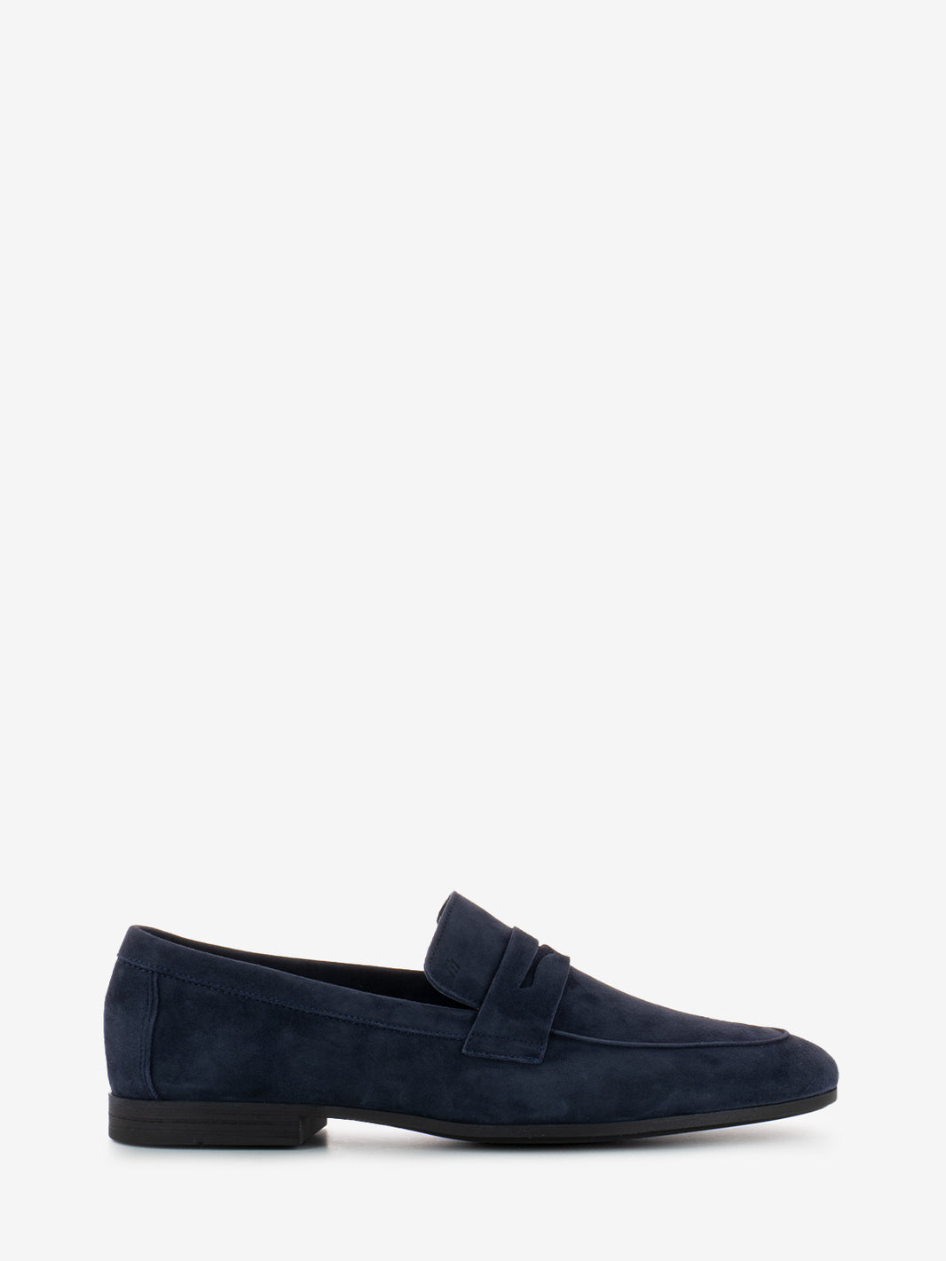 Mocassini daino blu notte