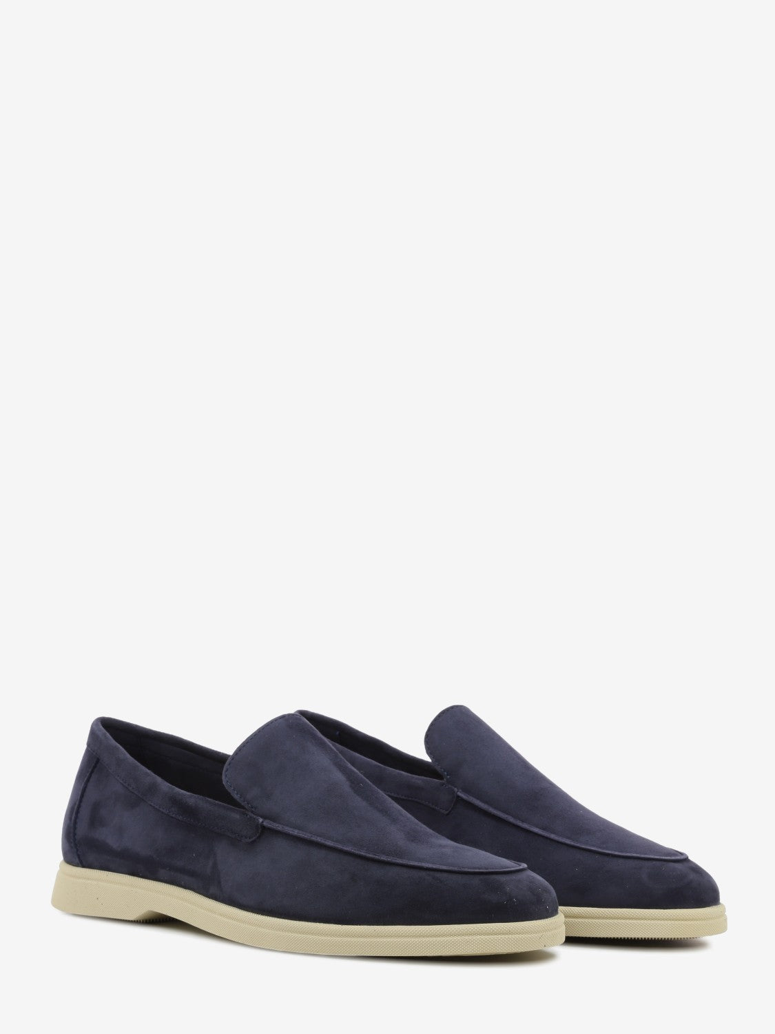 Blue suede moccasin 1