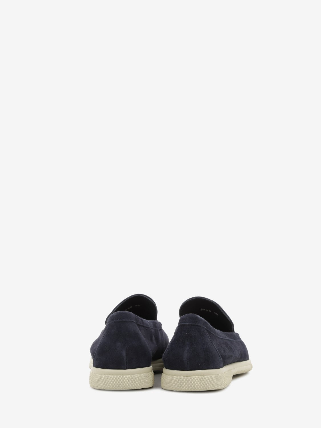 Blue suede moccasin