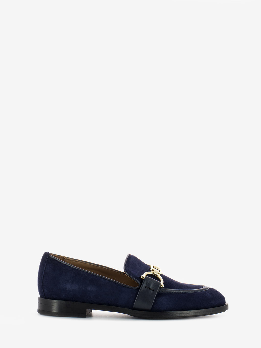 Mocassini in camoscio navy