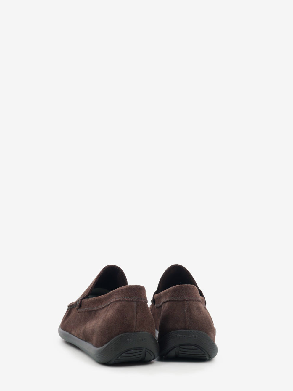 Cocoa suede loafers