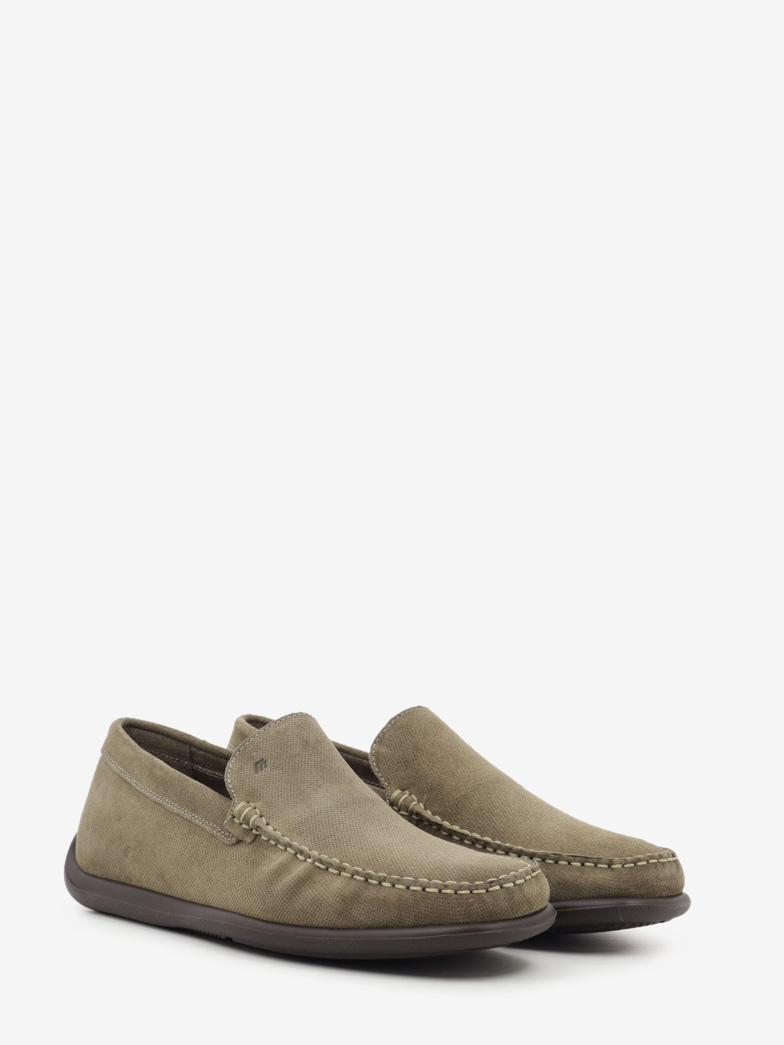 Mocassini in suede sand