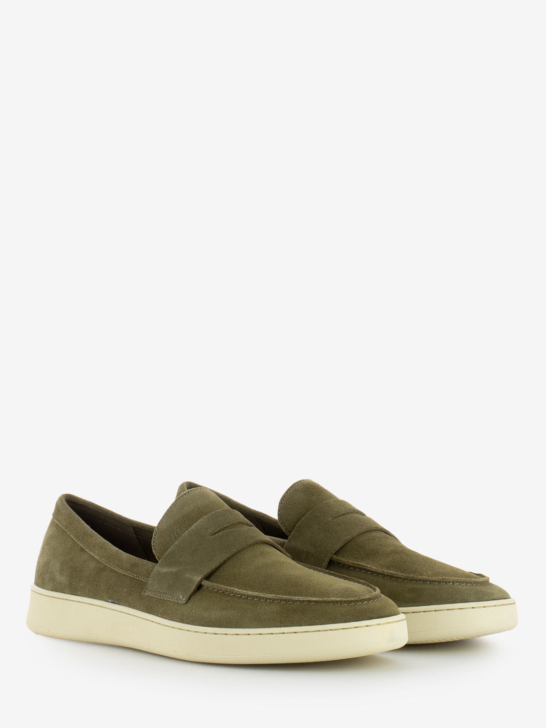 Mocassini suede fascia penny planet / panna
