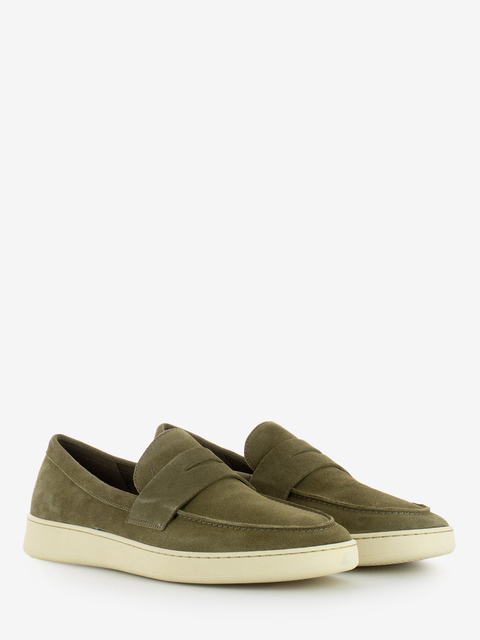 Mocassini suede fascia penny planet / panna