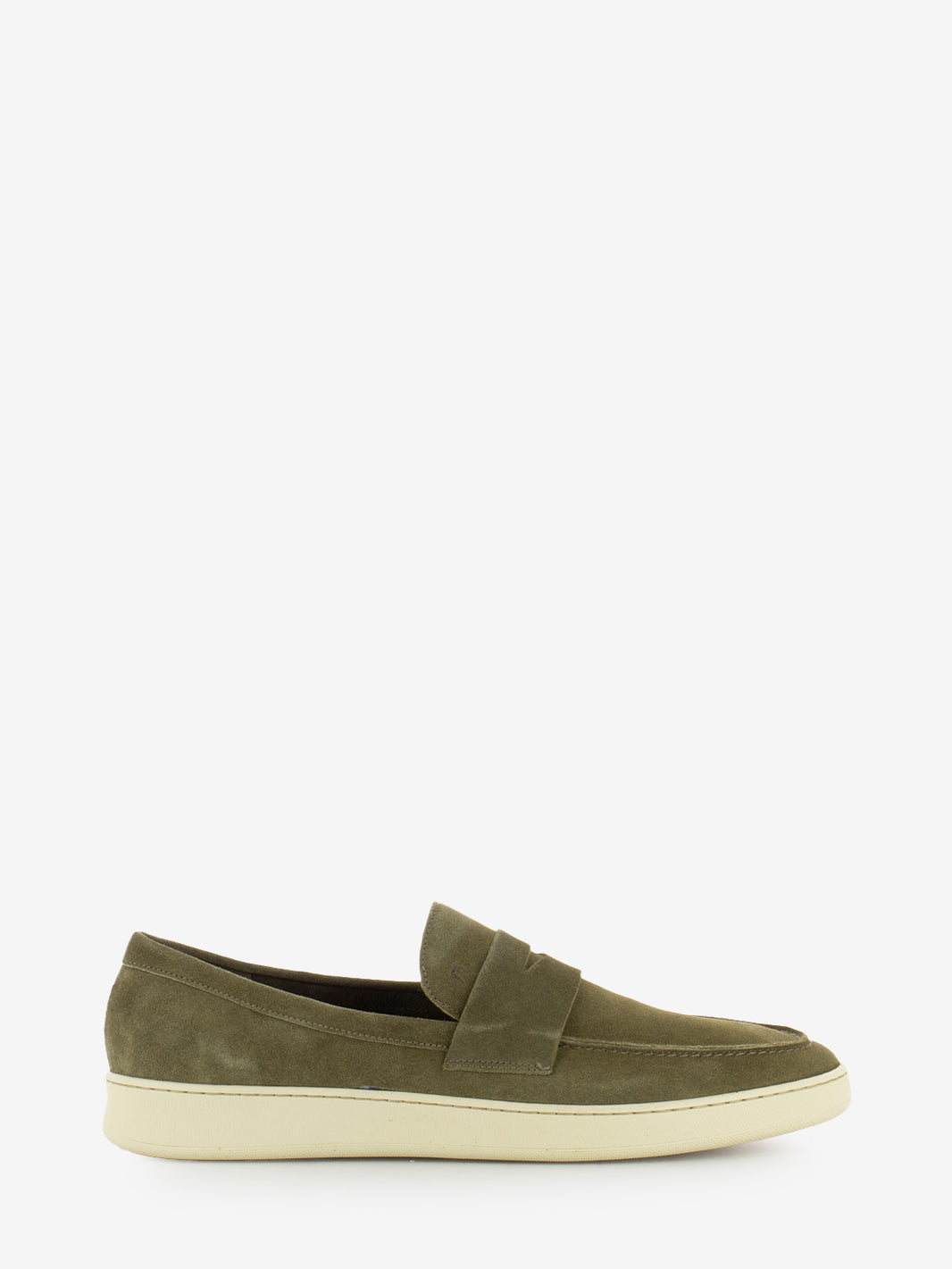 Mocassini suede fascia penny planet / panna