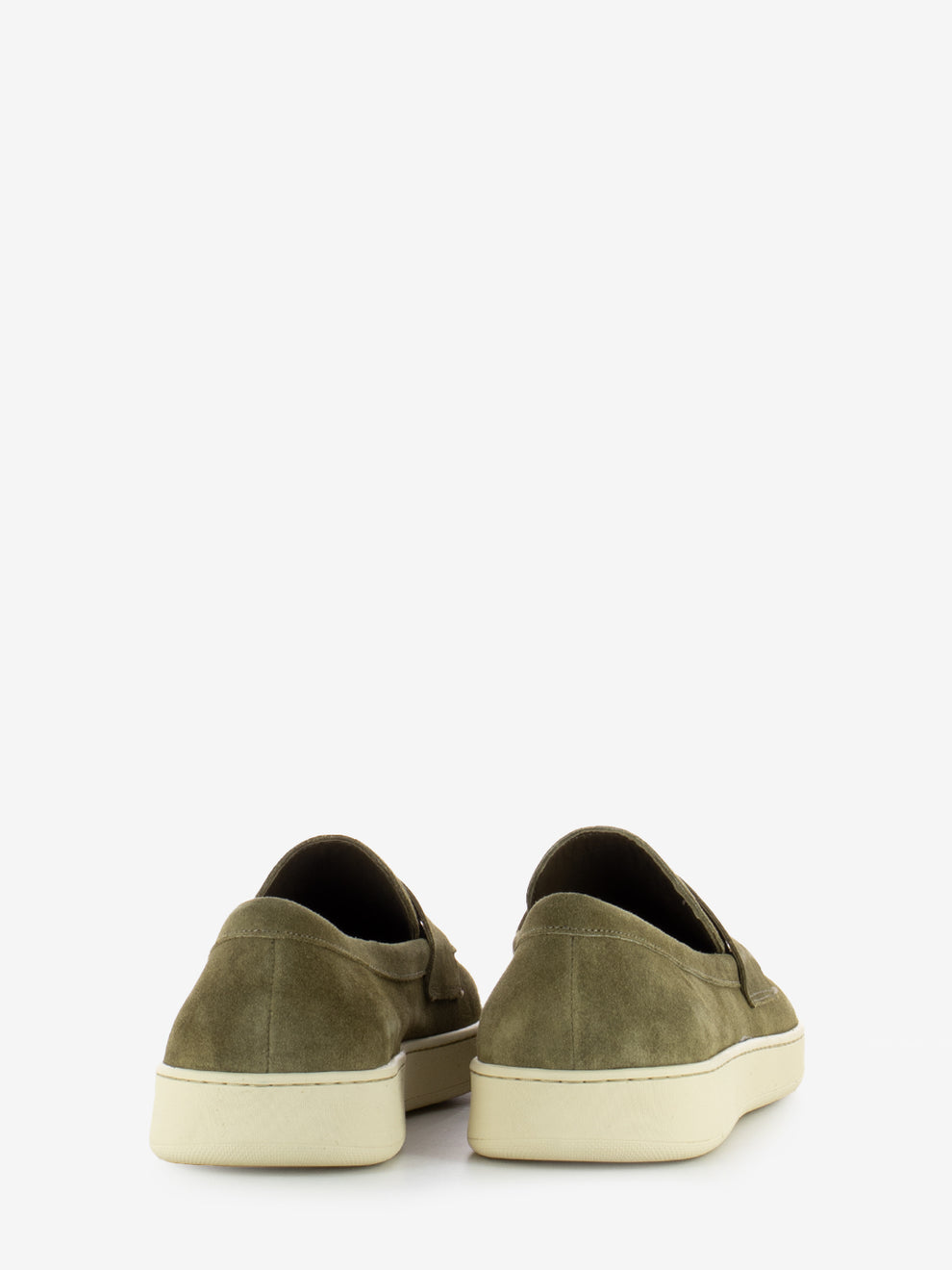 Mocassini suede fascia penny planet / panna