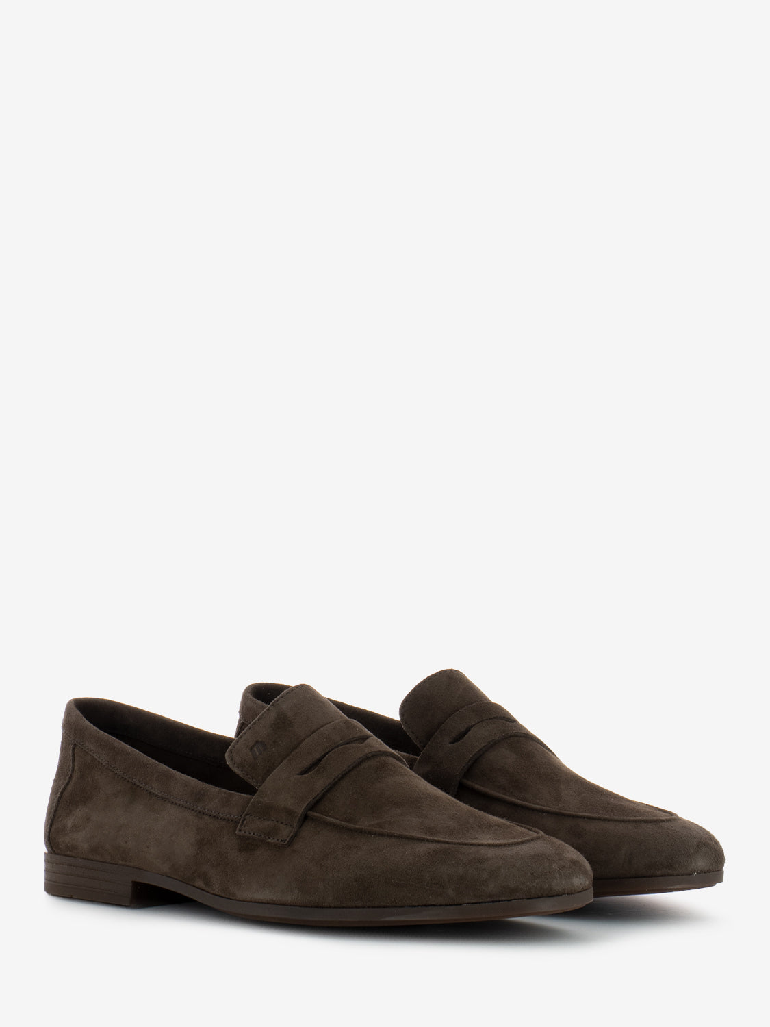 Mocassino in suede testa di moro