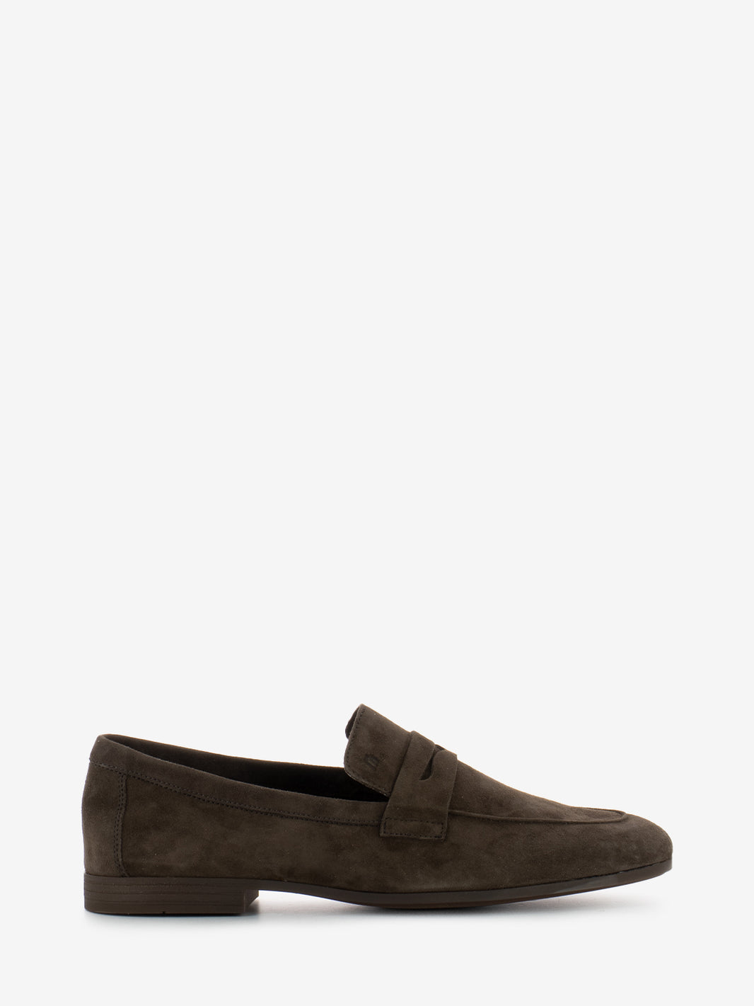 Mocassino in suede testa di moro
