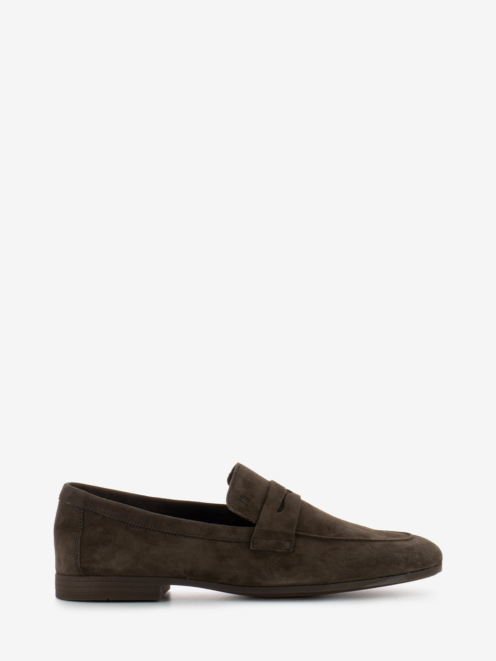 Mocassino in suede testa di moro