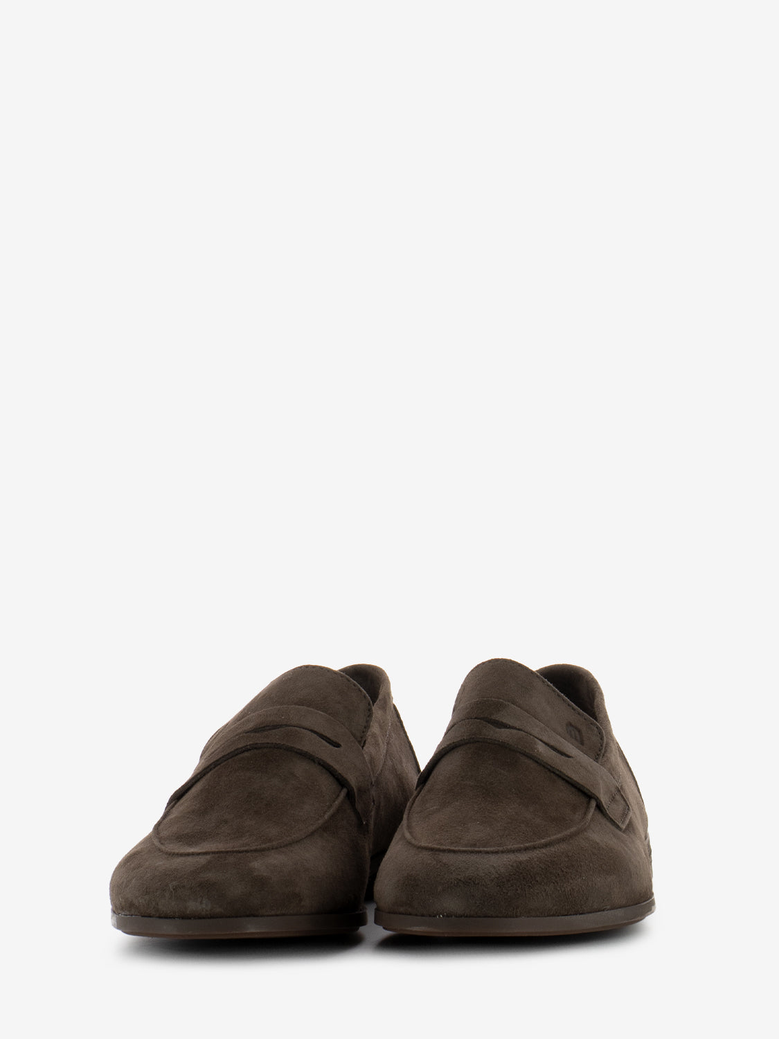 Mocassino in suede testa di moro