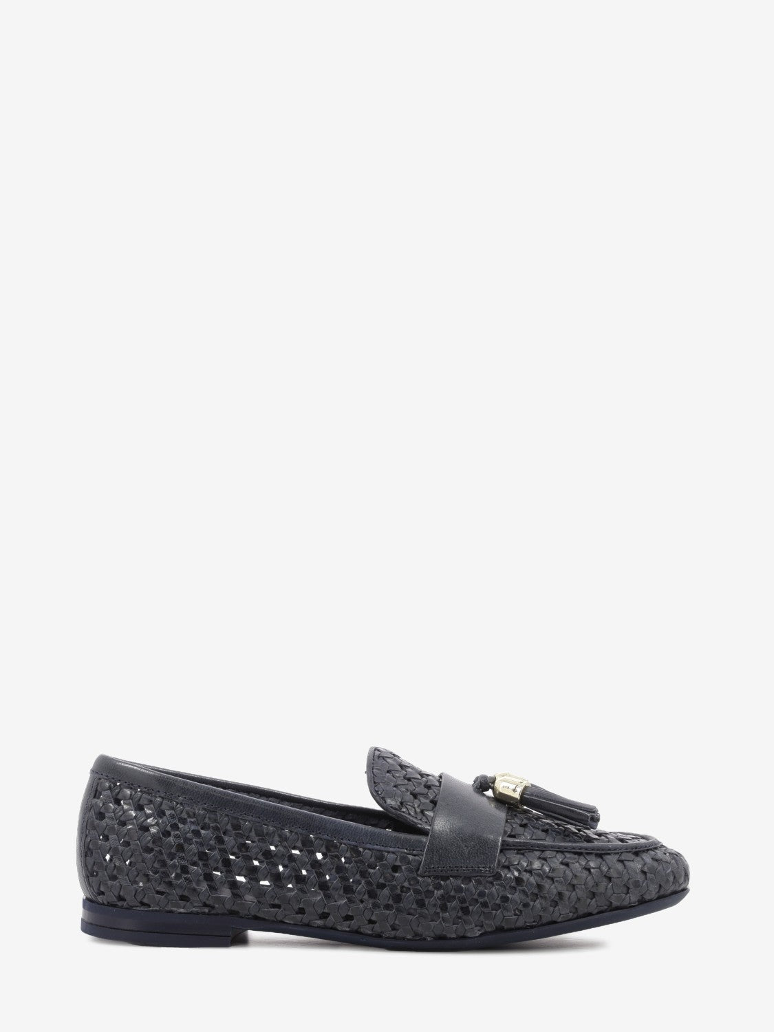Mocassino intrecciato navy