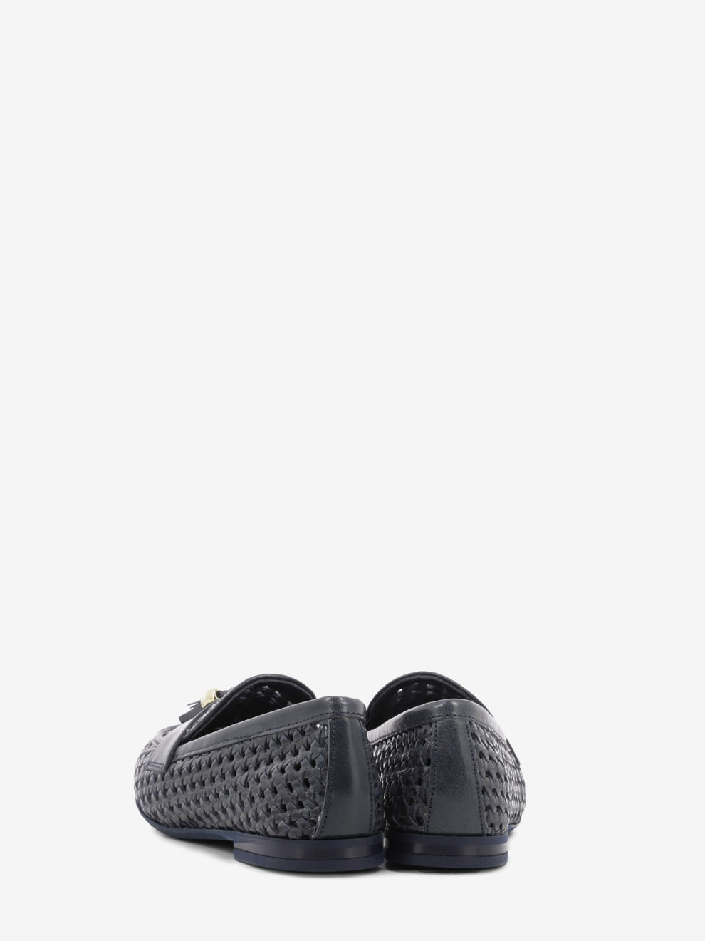 Mocassino intrecciato navy