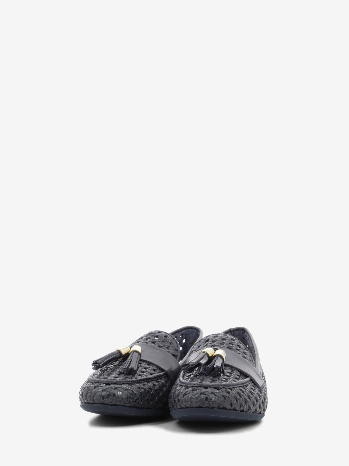 Mocassino intrecciato navy