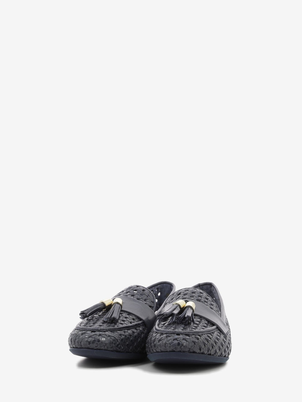 Mocassino intrecciato navy