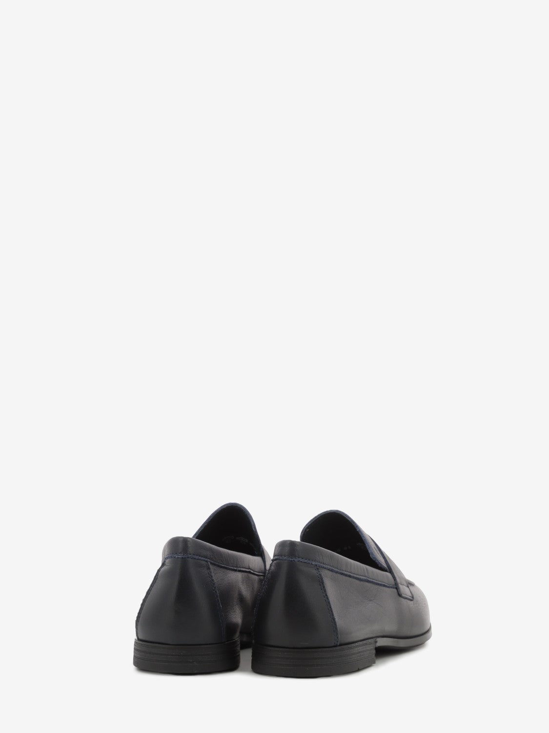 Mocassino pelle blu