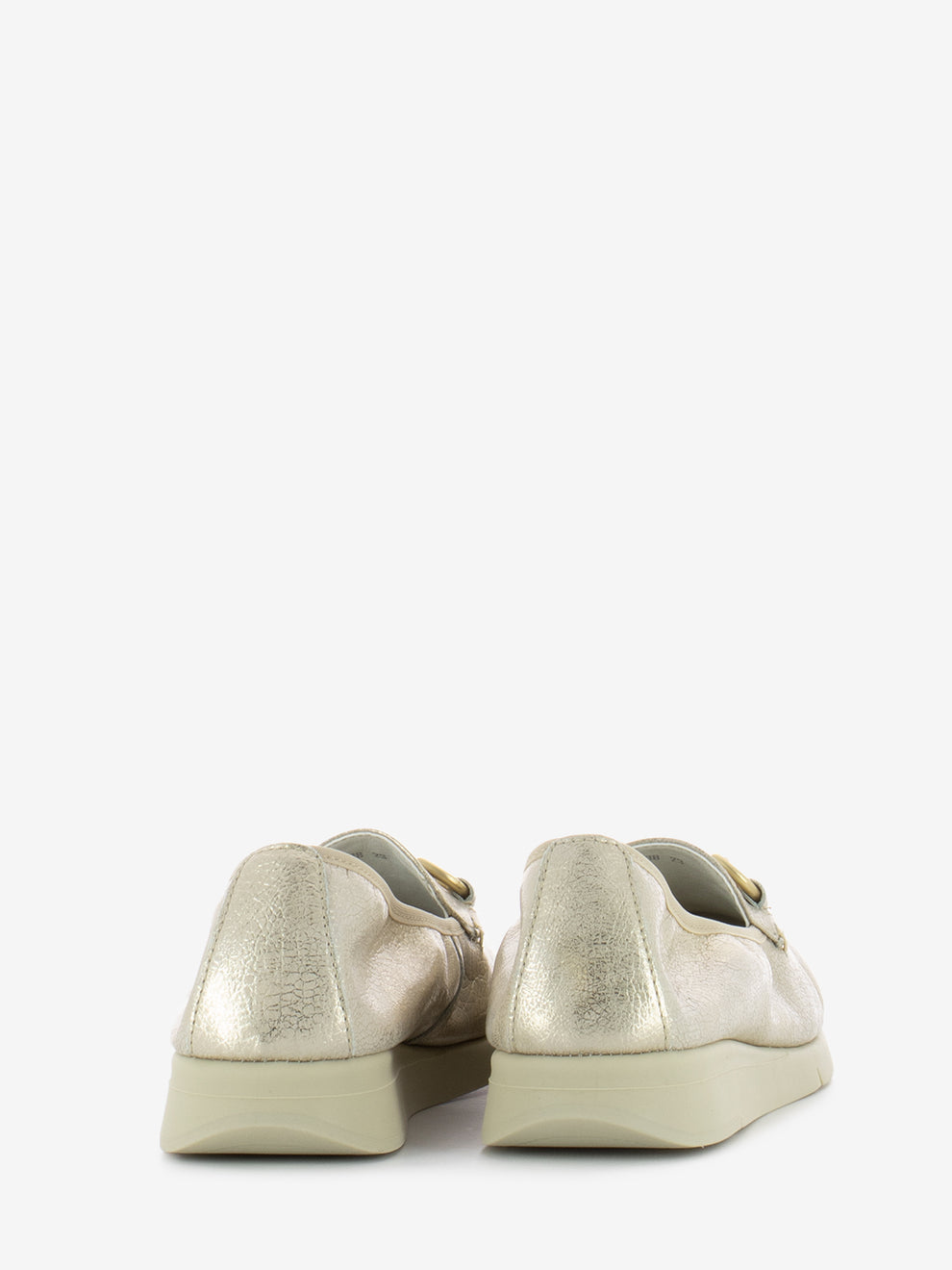 Silvy moccasin with platinum clamp