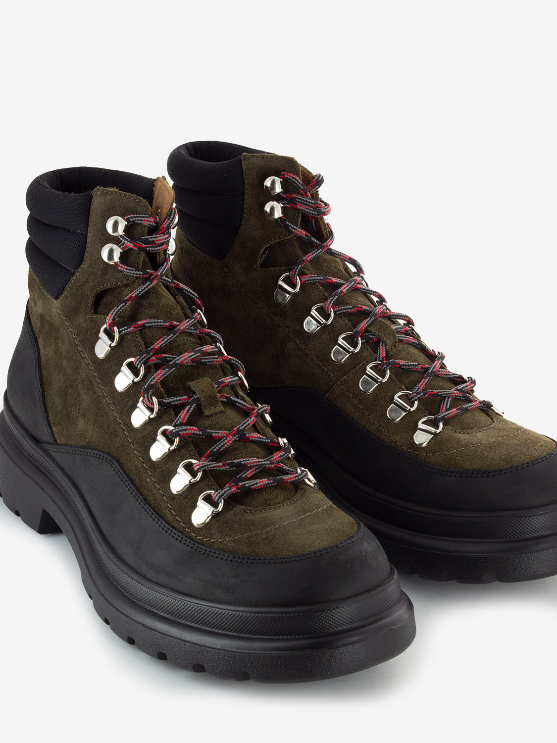 Pedula in suede crazy nero / verde