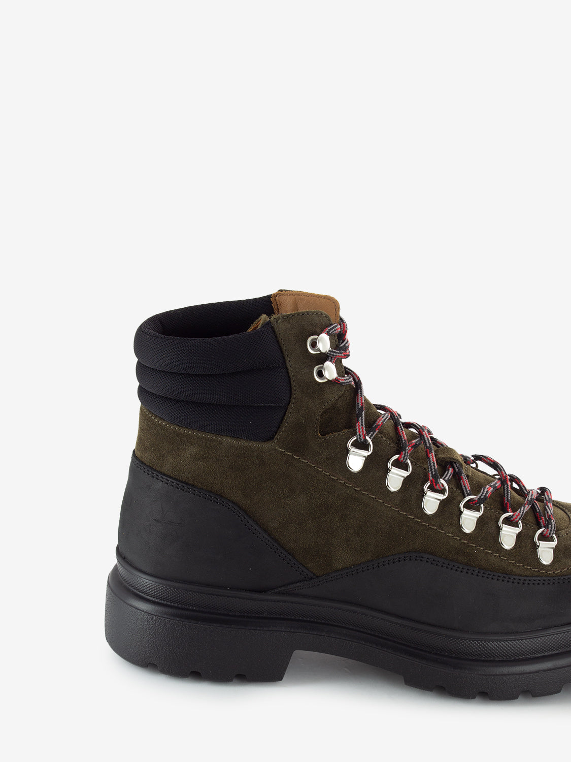 Pedula in suede crazy nero / verde