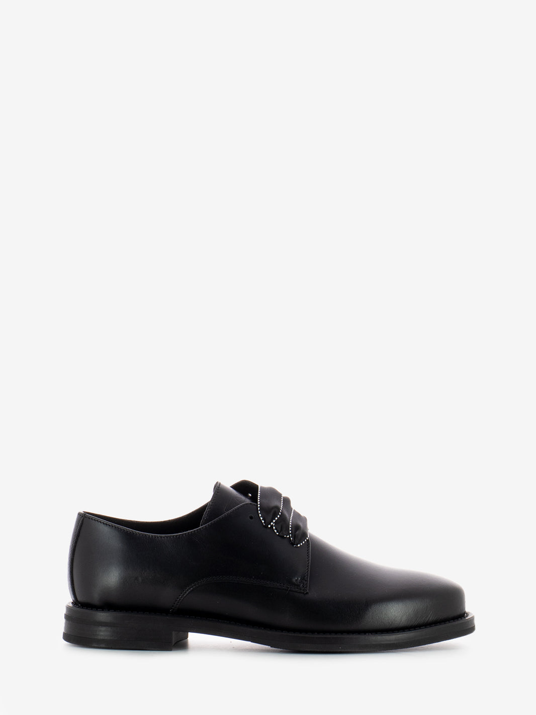 Scarpe derby con lacci in raso nere