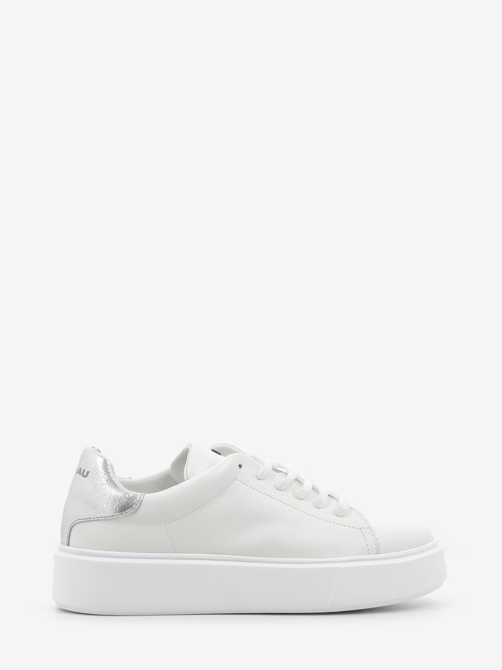 Sneaker pelle gesso / argento