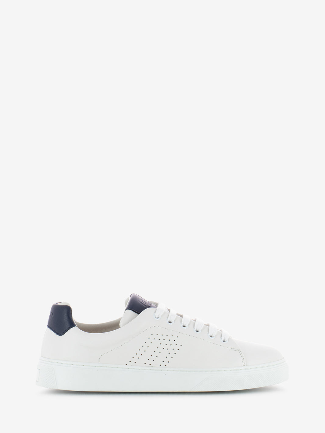 Sneakers in pelle Mousse bianco / blu
