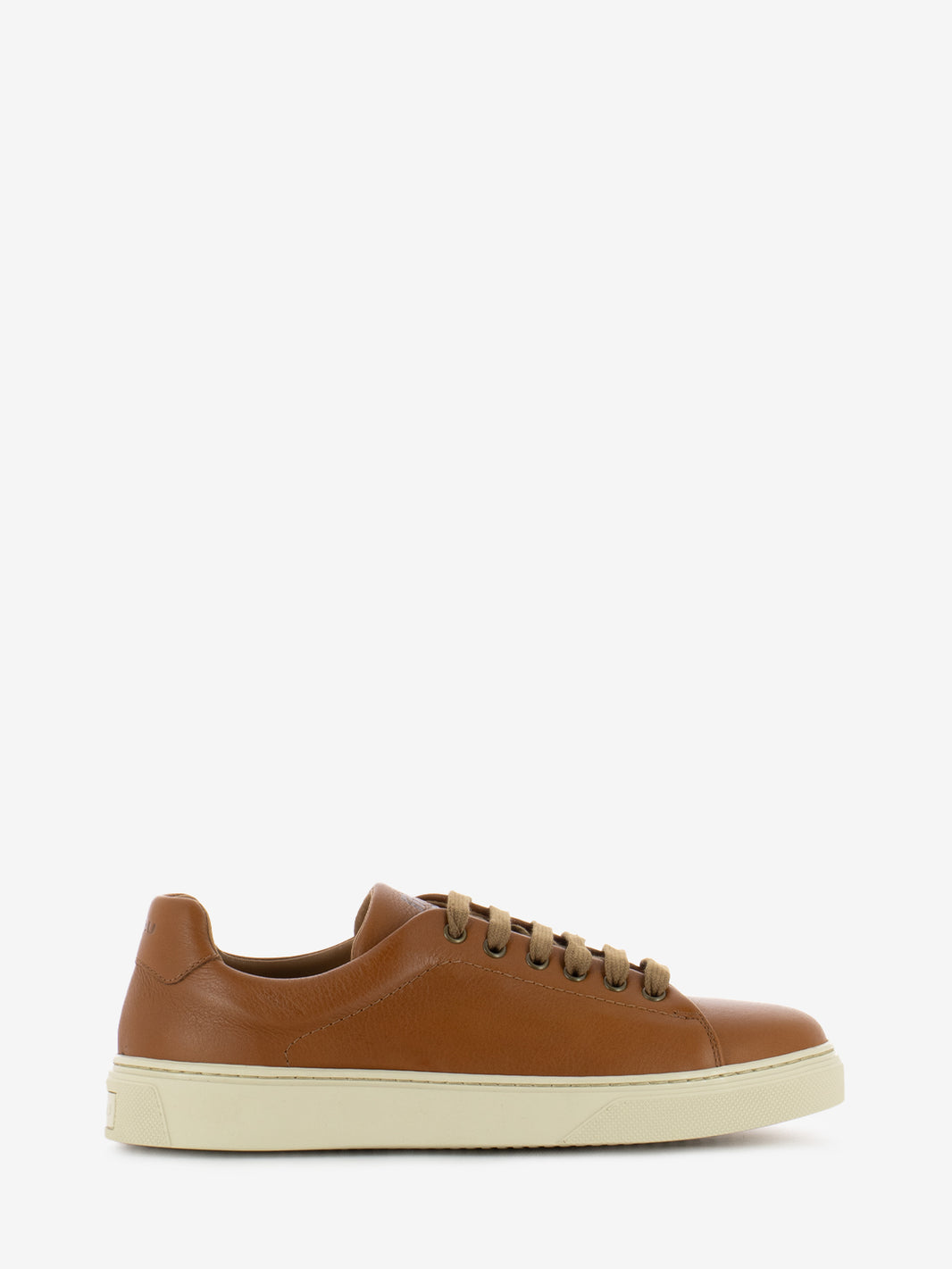 Sneakers in pelle Mousse cognac