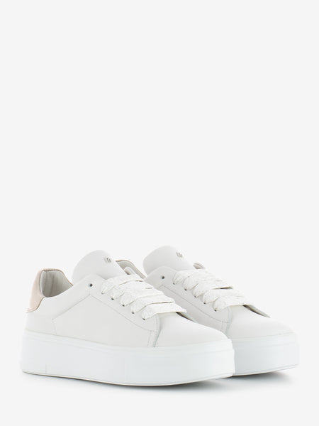 Sneakers in pelle Mousse XL bianco platino