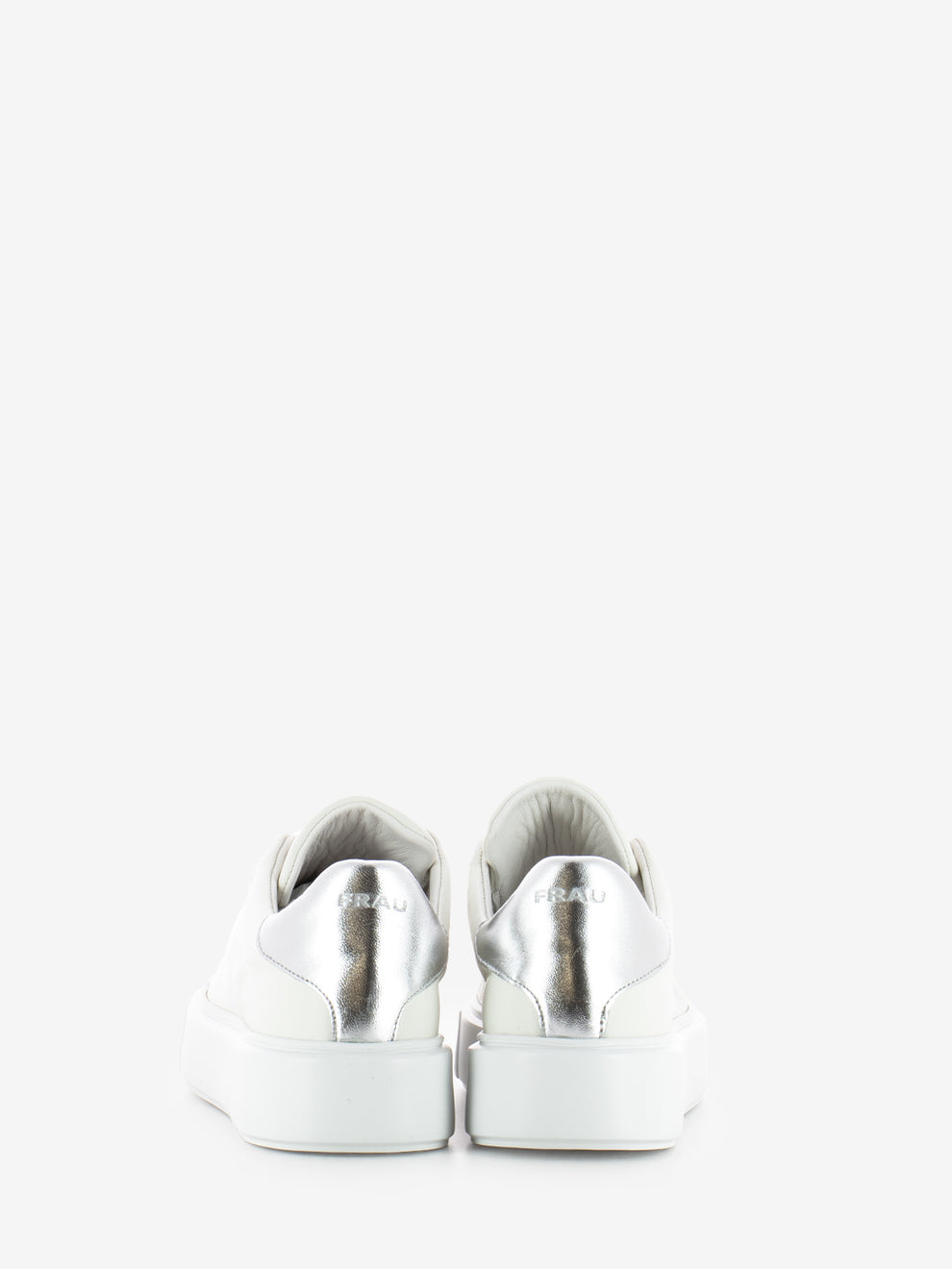Sneakers Sun in pelle bianco / argento