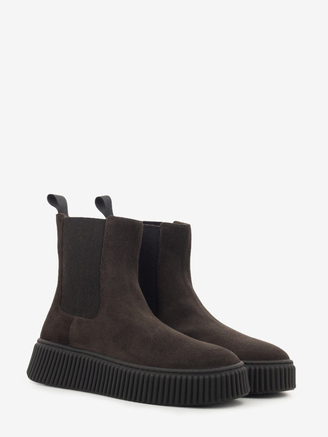 Stivaletto chelsea in suede waxy pepe