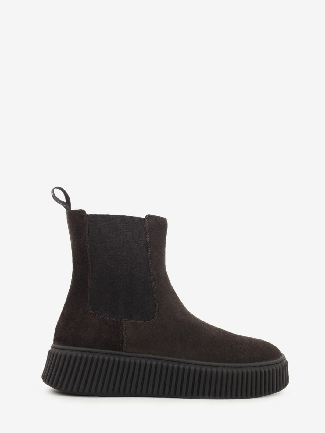 Stivaletto chelsea in suede waxy pepe