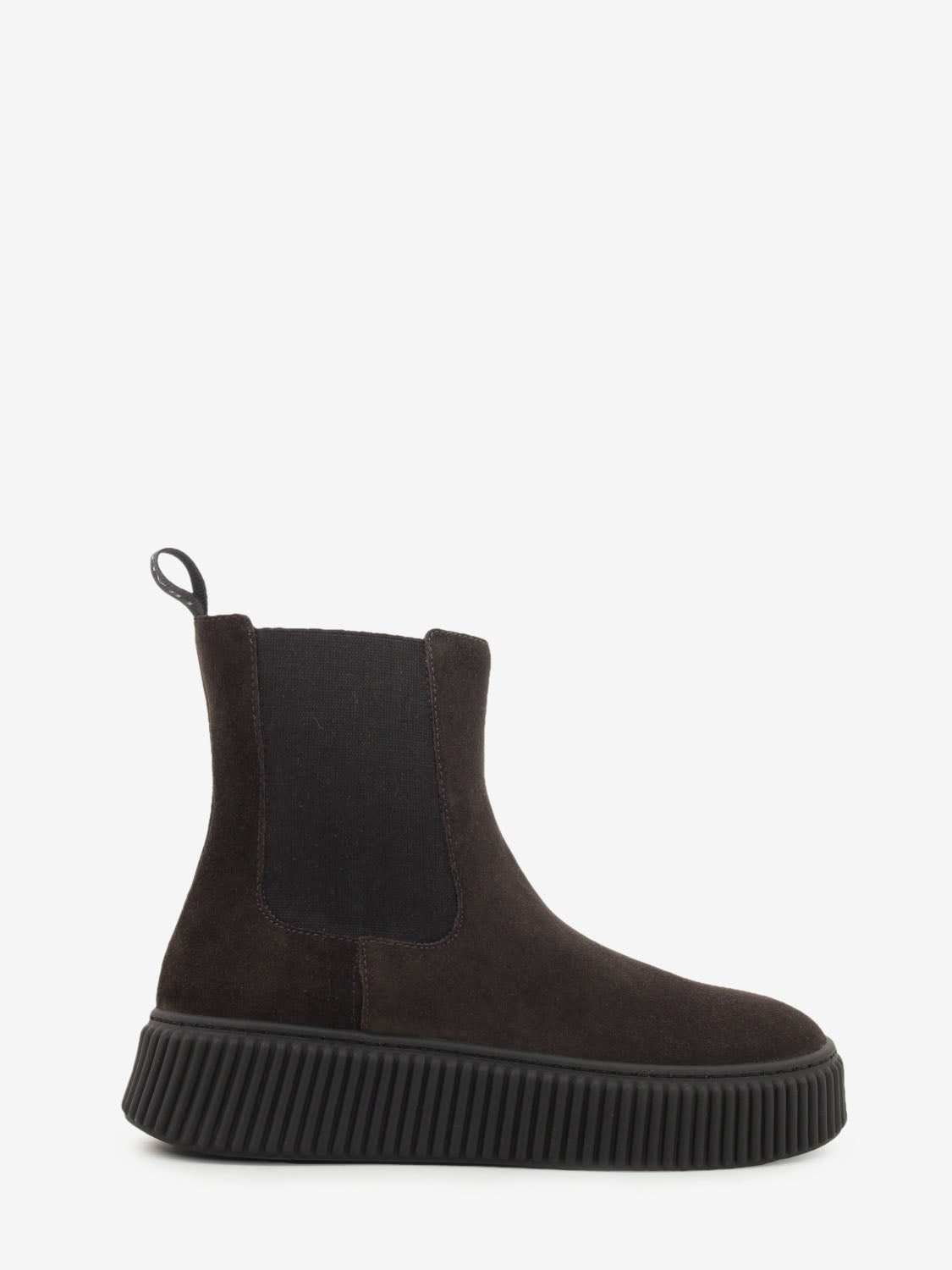 Stivaletto chelsea in suede waxy pepe