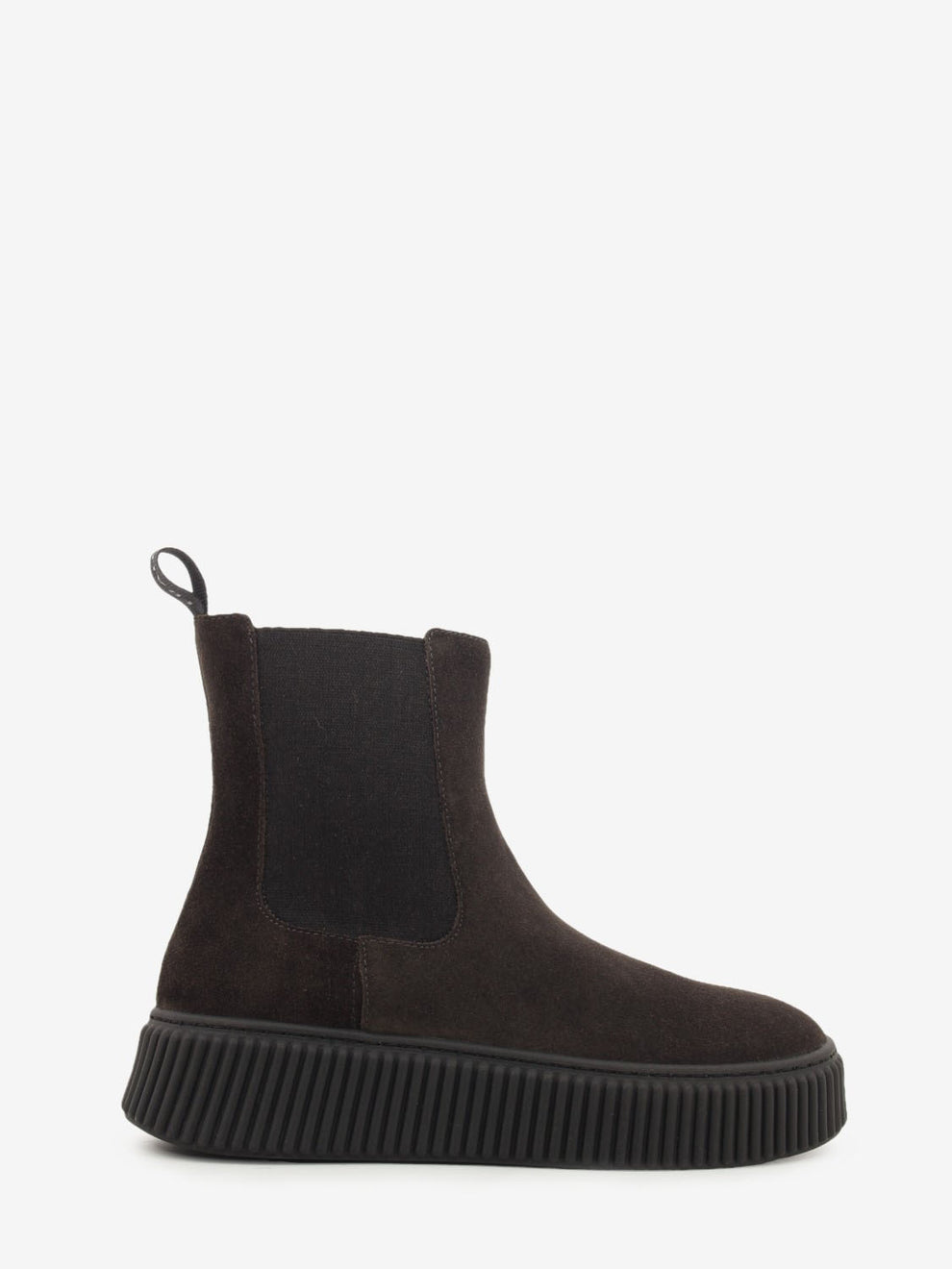 Stivaletto chelsea in suede waxy pepe