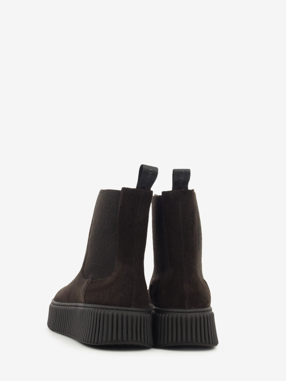 Stivaletto chelsea in suede waxy pepe