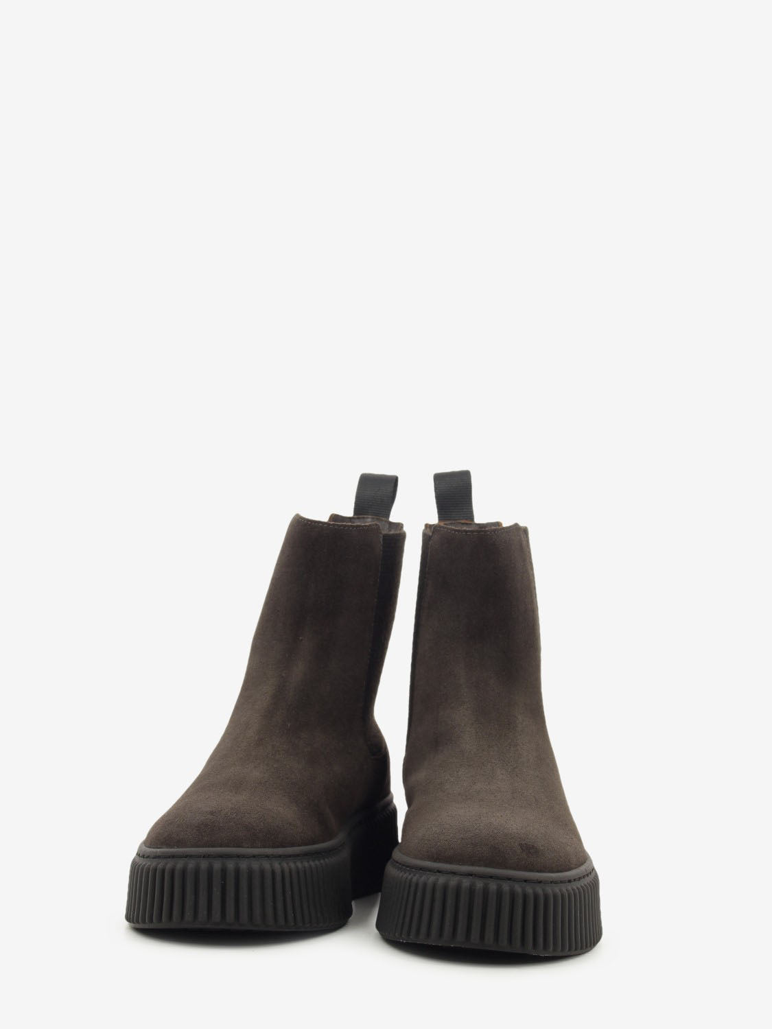 Stivaletto chelsea in suede waxy pepe