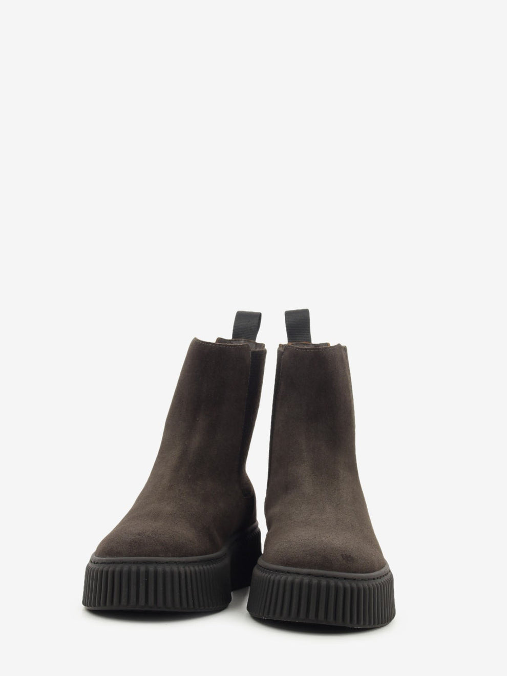 Stivaletto chelsea in suede waxy pepe