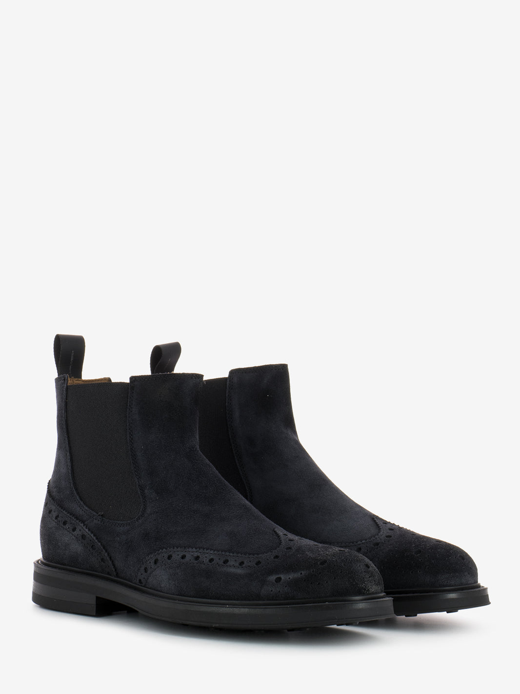 Stivaletto in suede Waxy blu