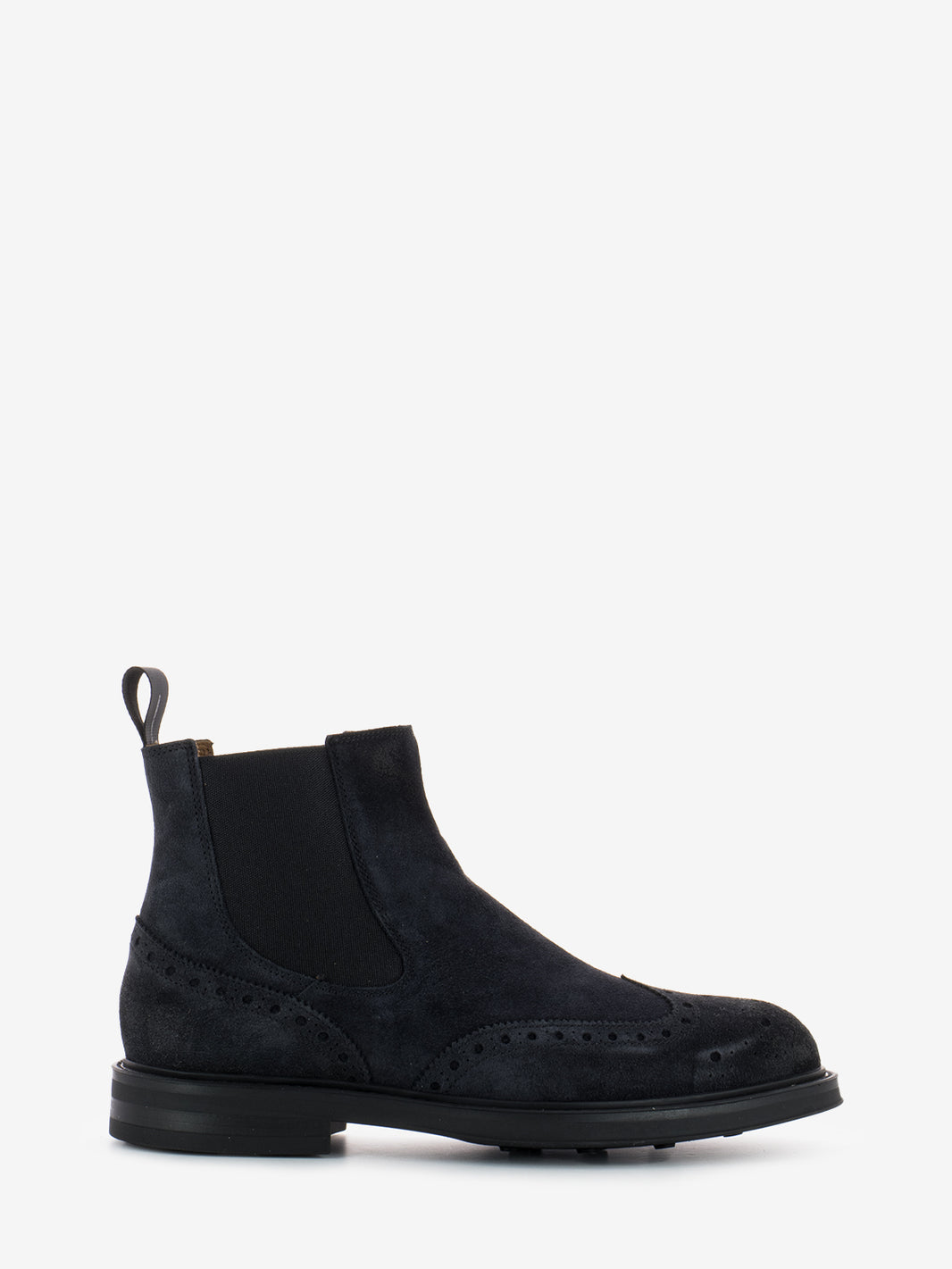 Stivaletto in suede Waxy blu