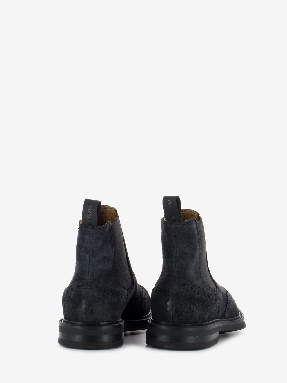 Stivaletto in suede Waxy blu
