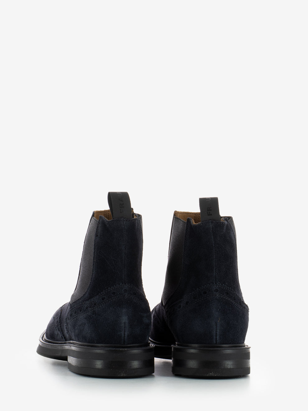 Waxy Blue Suede Ankle Boot