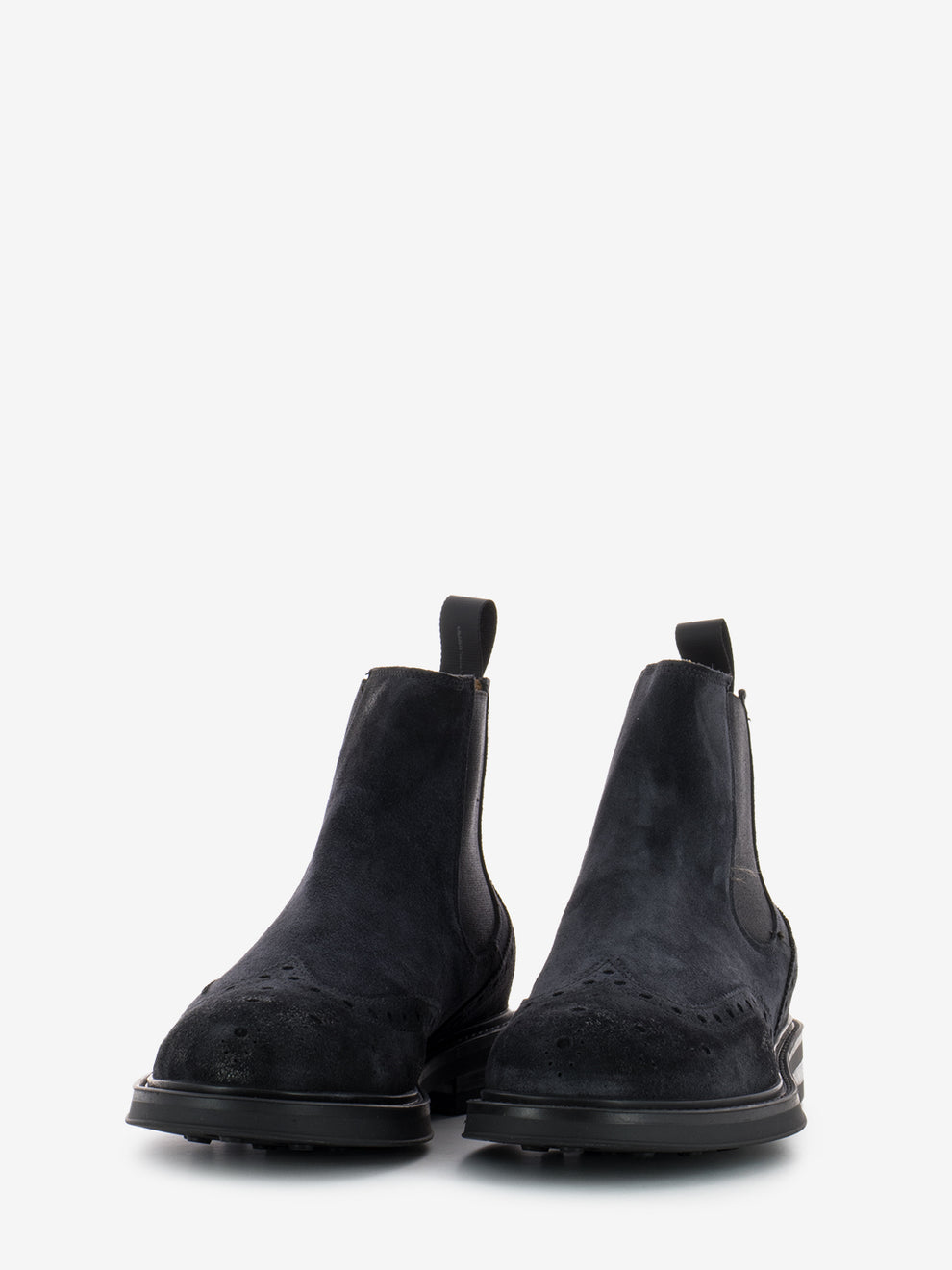 Stivaletto in suede Waxy blu